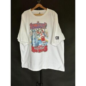1998 Starter Detroit Red Wings Stanley Cup Champions Tshirt‎ XXL White